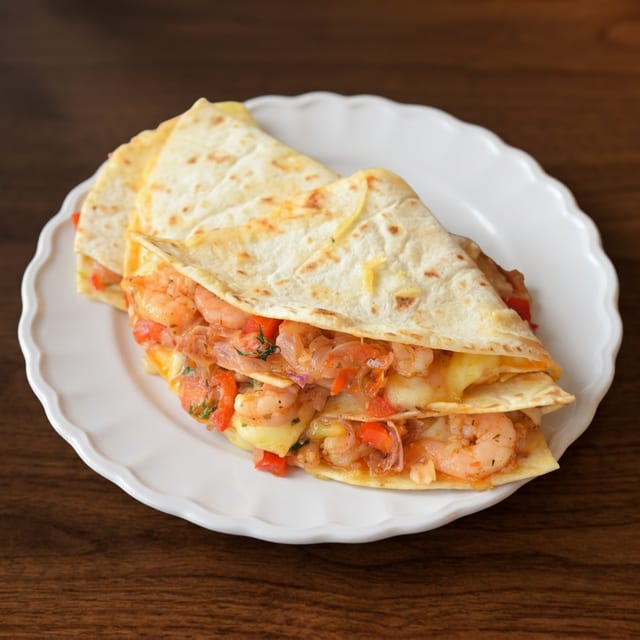 Seafood Quesadilla.