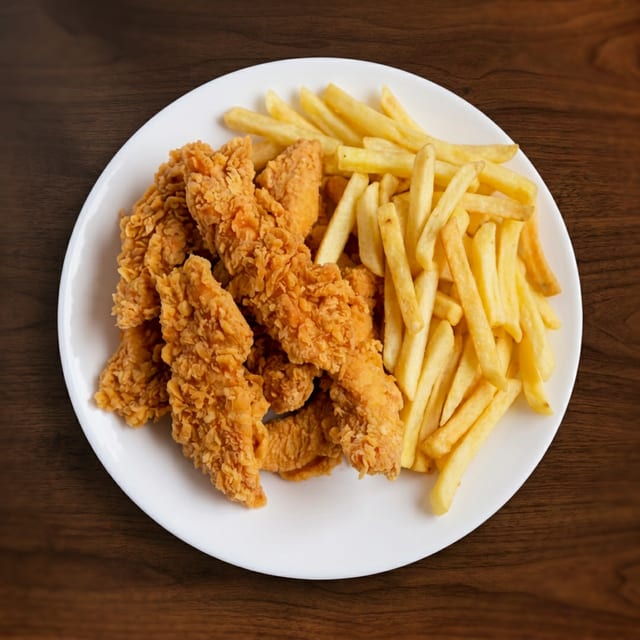 Chicken Tenders w/Fries.