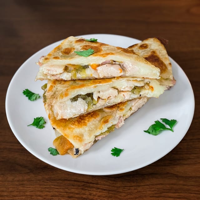 Green Chili Quesadilla.