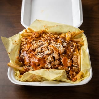 Chicken Enchilada Fries