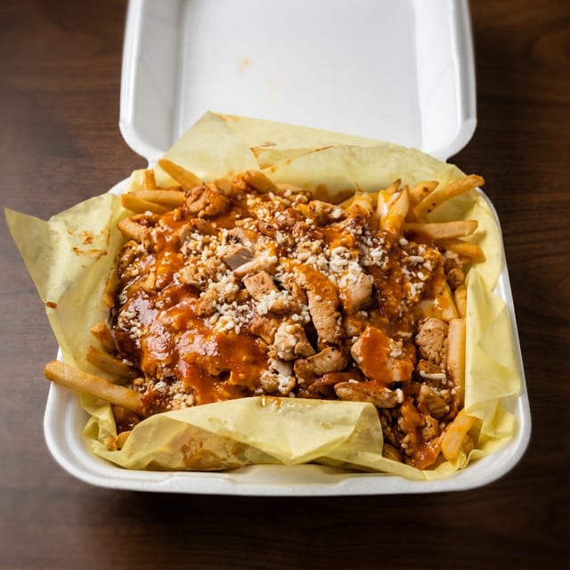 Chicken Enchilada Fries.